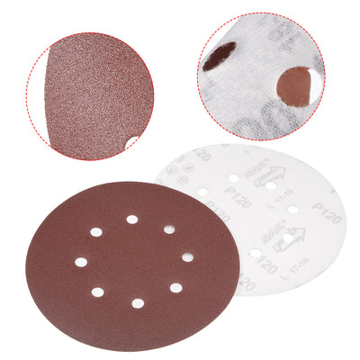Harfington 8-hole Hook Loop Sanding Disc Flock Sandpaper