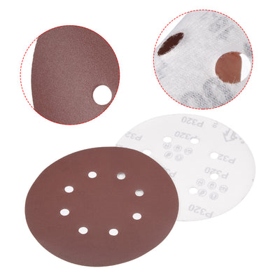Harfington 8-hole Hook Loop Sanding Disc Flock Sandpaper