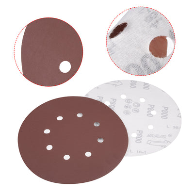 Harfington 8-hole Hook Loop Sanding Disc Flock Sandpaper