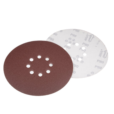 Harfington 8-hole Hook Loop Sanding Disc Flock Sandpaper