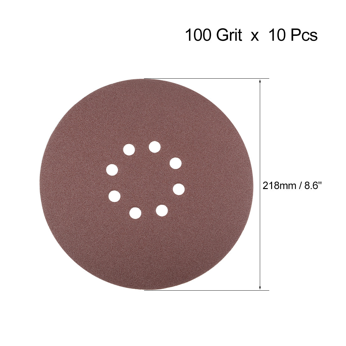 Harfington 8-hole Hook Loop Sanding Disc Flock Sandpaper