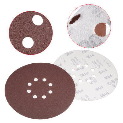 Harfington 8-hole Hook Loop Sanding Disc Flock Sandpaper