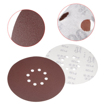 Harfington 8-hole Hook Loop Sanding Disc Flock Sandpaper