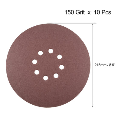 Harfington 8-hole Hook Loop Sanding Disc Flock Sandpaper