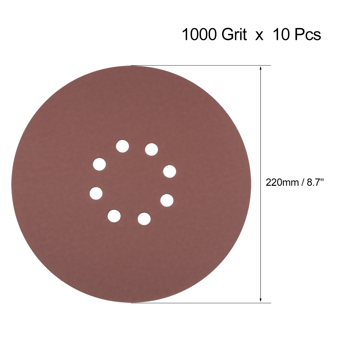 Harfington 8-hole Hook Loop Sanding Disc Flock Sandpaper