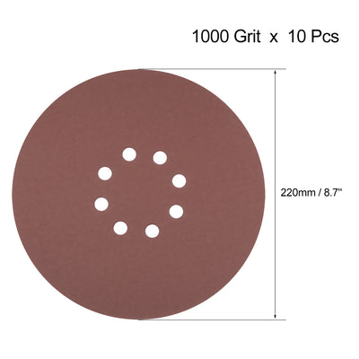 Harfington 8-hole Hook Loop Sanding Disc Flock Sandpaper