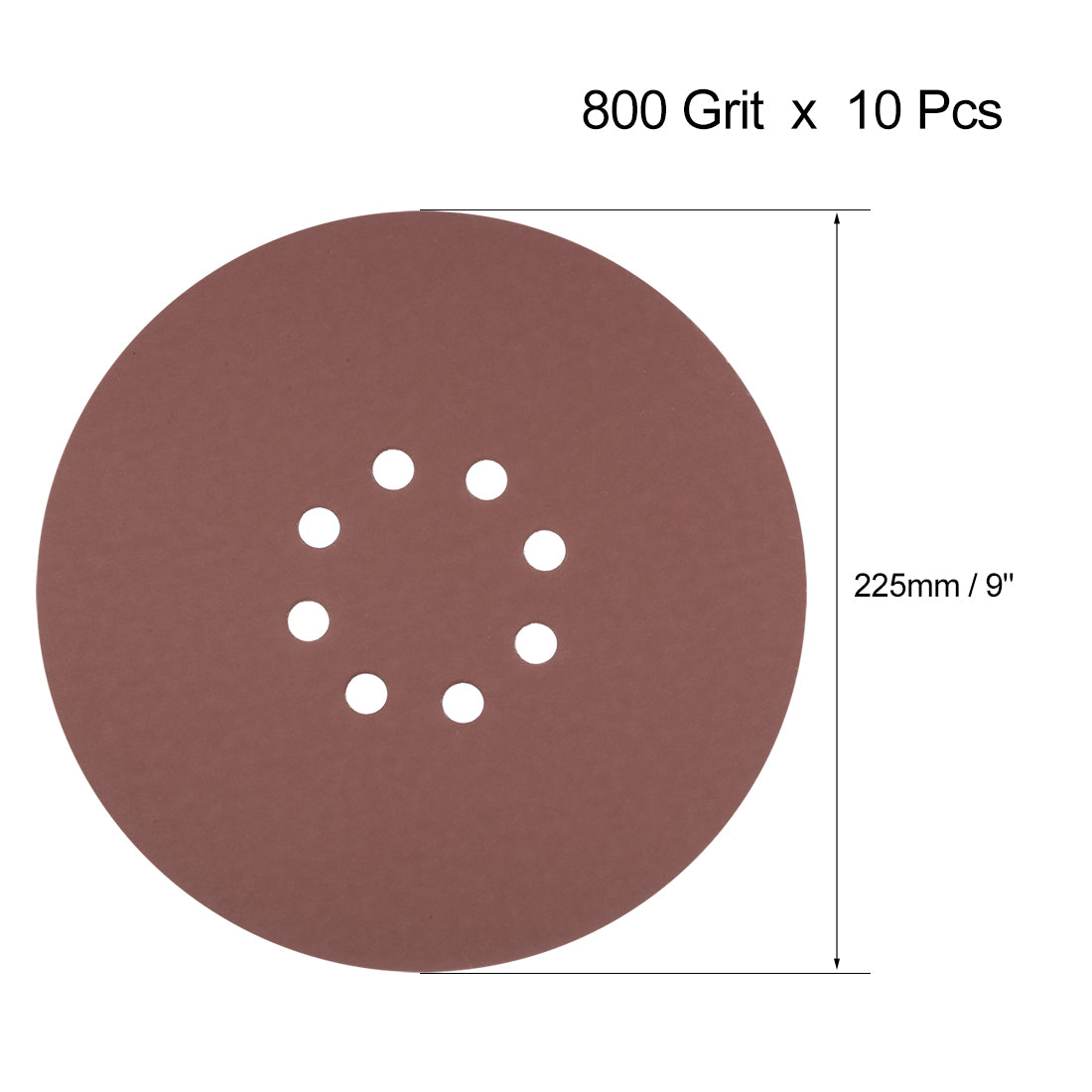 Harfington 8-hole Hook Loop Sanding Disc Flock Sandpaper