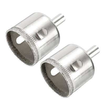 Harfington 2pcs 35mm Diamond Drill Bit Hole Saw for Watt Glass Marble Granite Fiberglass Ceramic Tool