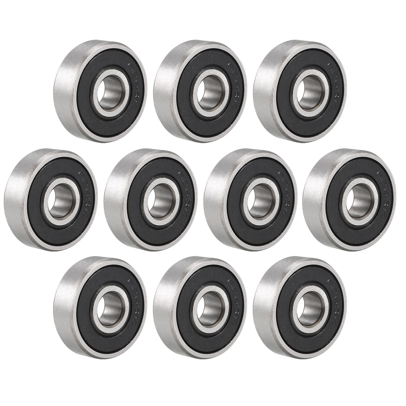 uxcell Uxcell Deep Groove Ball Bearings Metric Double Sealed Carbon Steel Z1