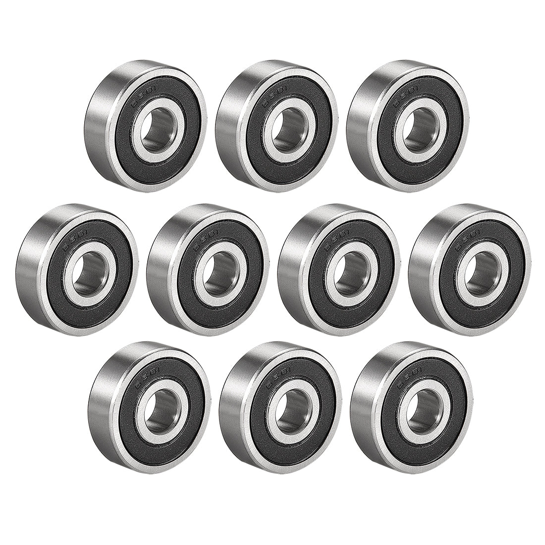 Harfington Deep Groove Ball Bearings Metric Single Sealed Chrome Steel P0 Z2 Level