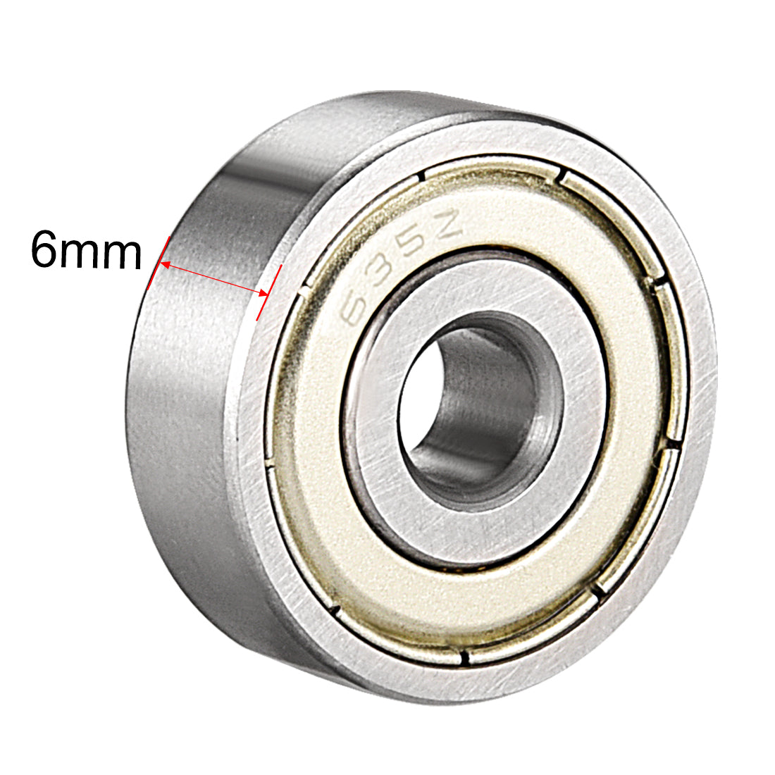 Harfington Deep Groove Ball Bearings Metric Single Shielded Chrome Steel ABEC1 Z2