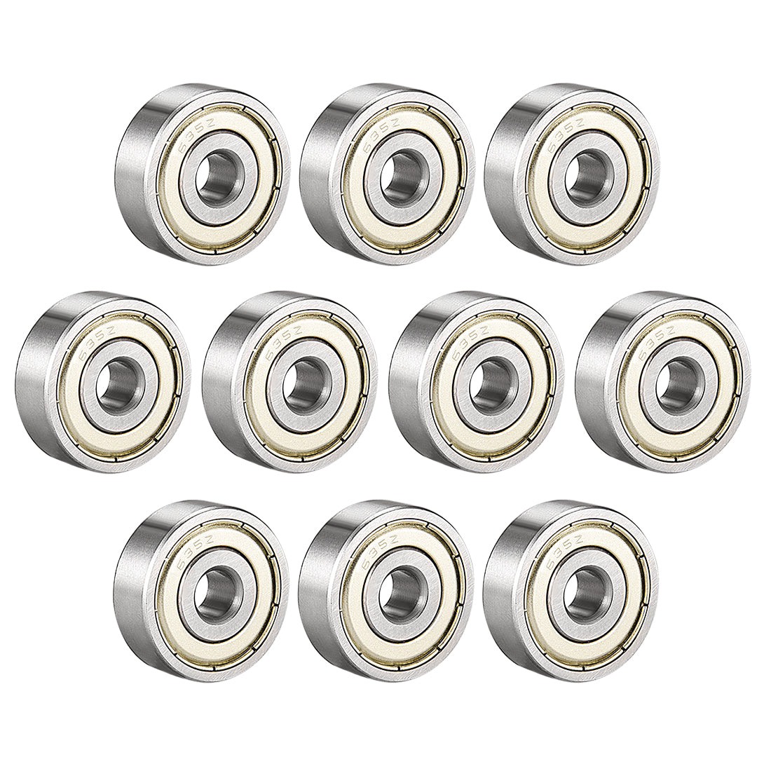 Harfington Deep Groove Ball Bearings Metric Single Shielded Chrome Steel ABEC1 Z2