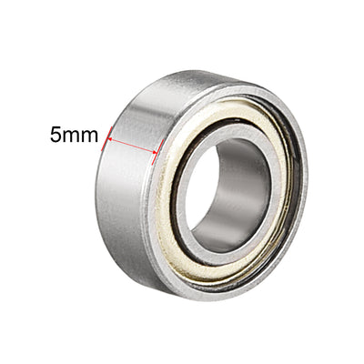 Harfington Uxcell Deep Groove Ball Bearings Metric Double Shielded Carbon Steel Z1 Level