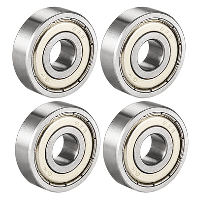 uxcell Uxcell Deep Groove Ball Bearing Metric Double Shielded Chrome Steel ABEC1 Z1