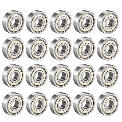 uxcell Uxcell Deep Groove Ball Bearing Metric Double Shielded Chrome Steel P0 Z1