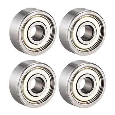 Harfington Uxcell Deep Groove Ball Bearings Metric Double Shielded Carbon Steel Z1 Level
