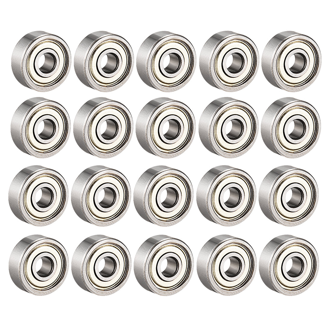 uxcell Uxcell Deep Groove Ball Bearings Metric Double Shield Carbon Steel
