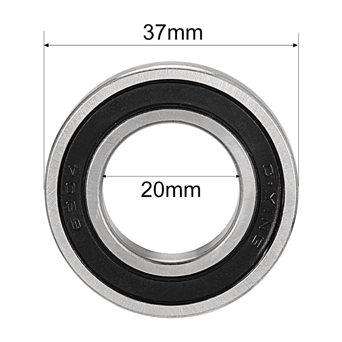 uxcell Uxcell Deep Groove Ball Bearings Metric Double Sealed Carbon Steel Z1