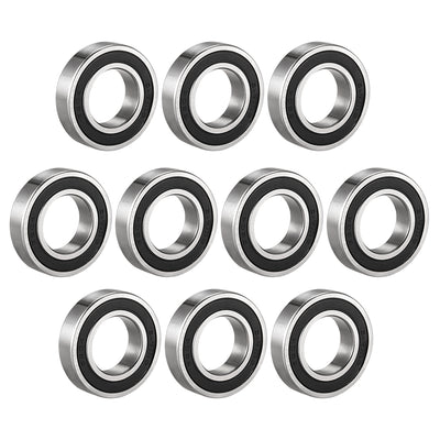 Harfington Uxcell Deep Groove Ball Bearings Metric Double Sealed Carbon Steel Z1