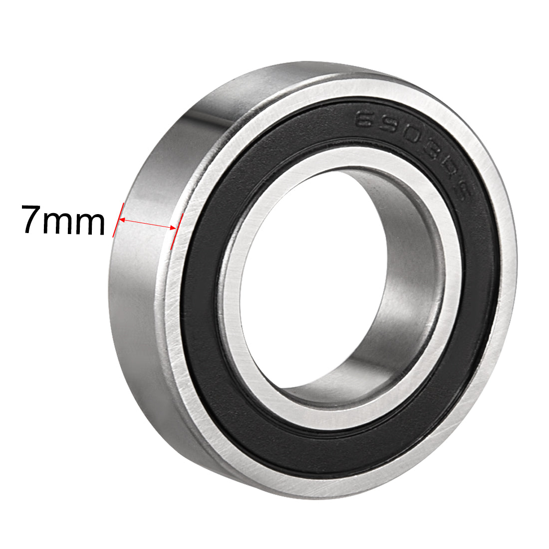 uxcell Uxcell Deep Groove Ball Bearings Metric Double Sealed Carbon Steel Z1