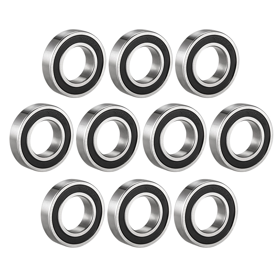 uxcell Uxcell Deep Groove Ball Bearings Metric Double Sealed Carbon Steel Z1