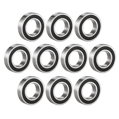 Harfington Uxcell Deep Groove Ball Bearings Metric Double Sealed Carbon Steel Z1