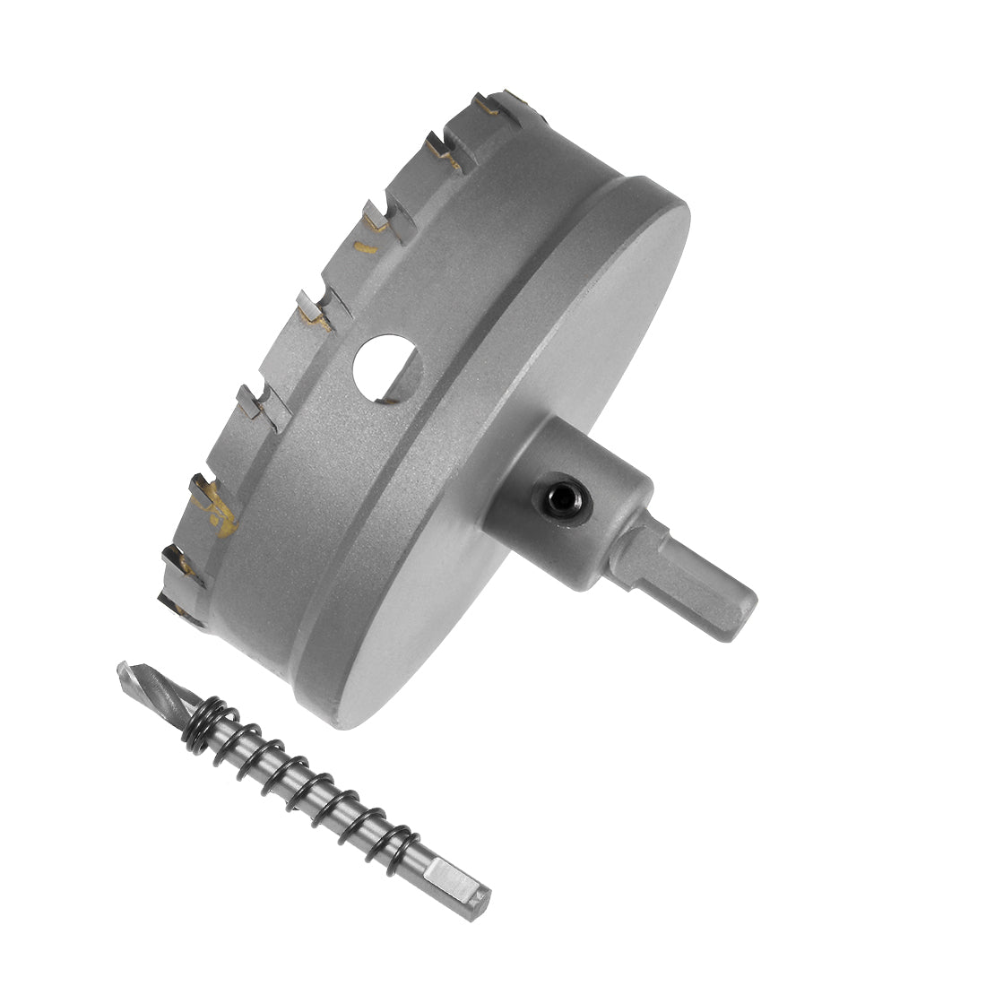 Harfington Carbide Hole Saw Cutter Drill Bits for Stainless Steel Alloy Metal, 100mm