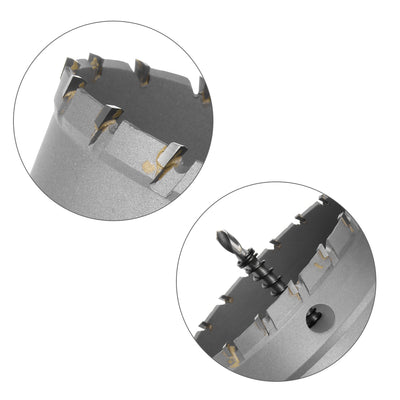 Harfington Carbide Hole Saw Cutter Drill Bits for Stainless Steel Alloy Metal, 100mm