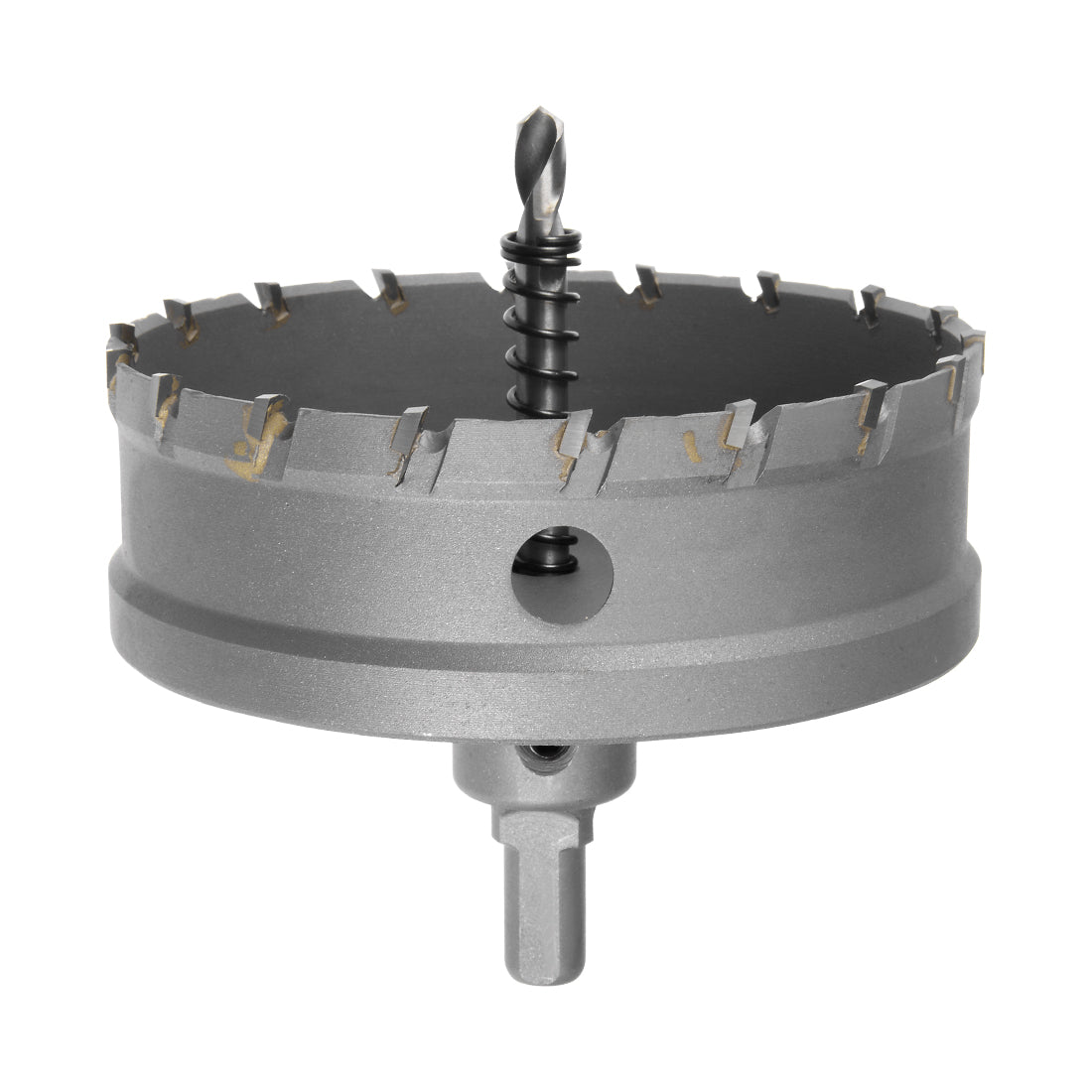 Harfington Carbide Hole Saw Cutter Drill Bits for Stainless Steel Alloy Metal, 100mm