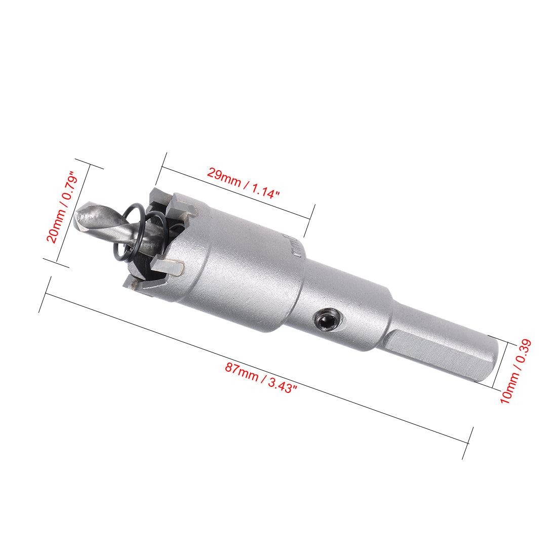 Harfington Carbide Hole Saw Cutter Bore Bit for Stainless Steel