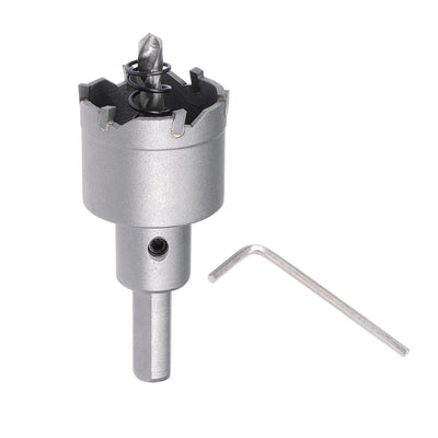 Harfington Carbide Hole Saw Cutter Drill Bit for Stainless Steel Gray