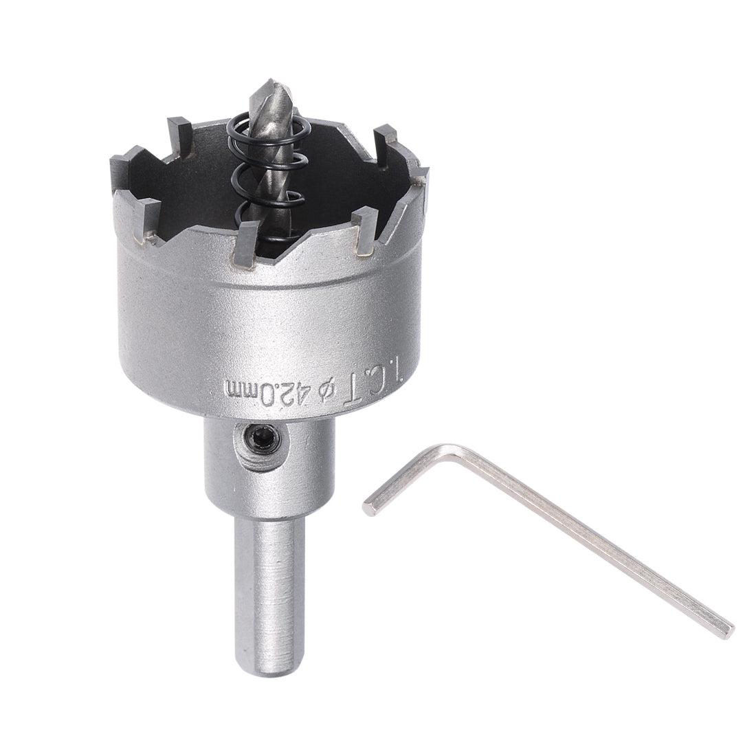 Harfington Carbide Hole Saw Cutter Drill Bit for Stainless Steel Gray