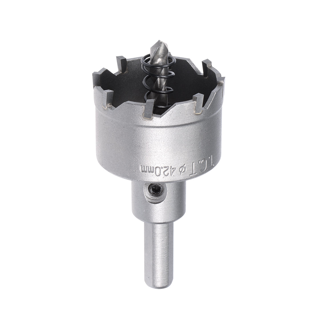 Harfington Carbide Hole Saw Cutter Drill Bit for Stainless Steel Gray