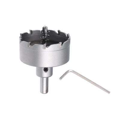 Harfington Carbide Hole Saw Cutter Drill Bit for Stainless Steel Gray