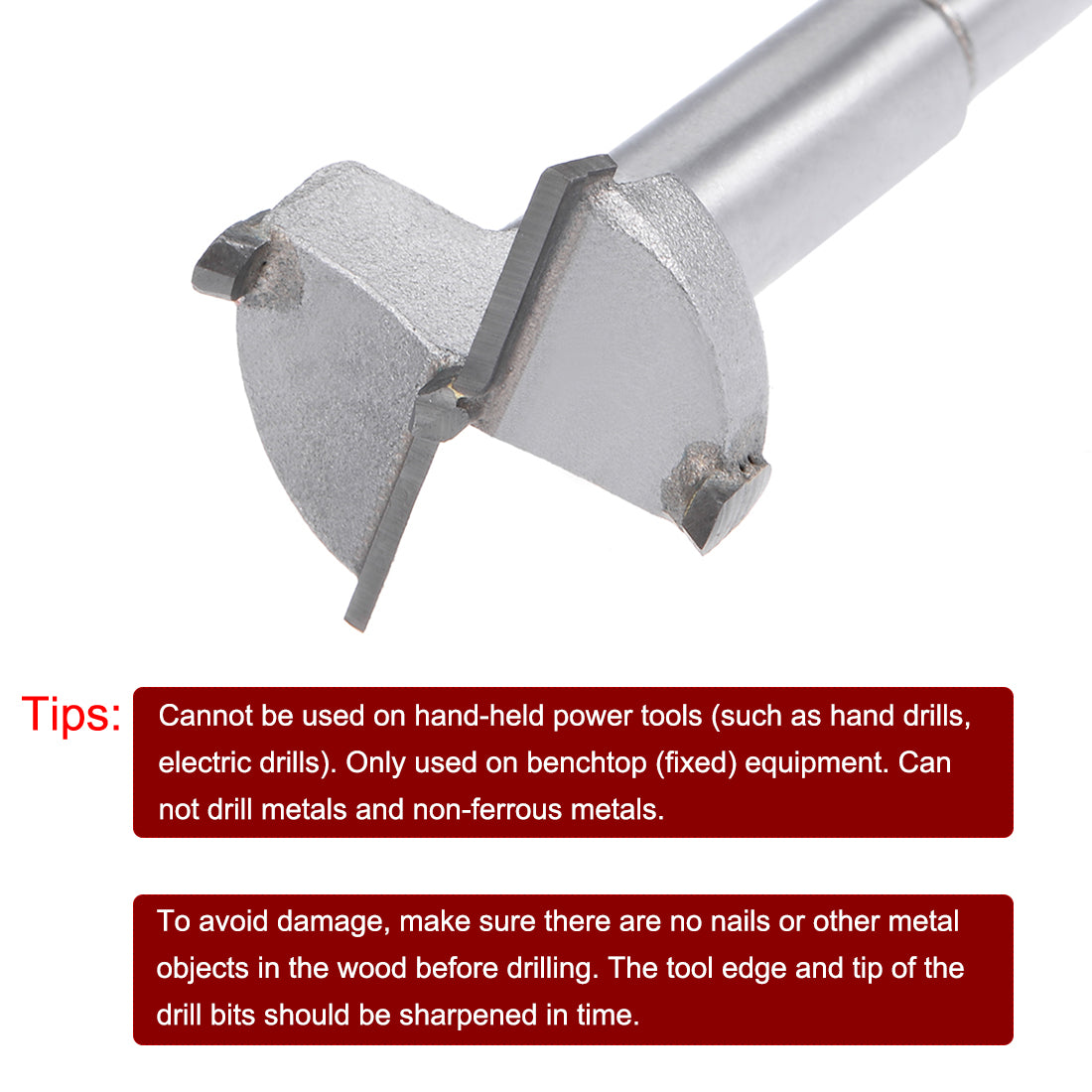 Harfington 7mm Dia Carbon Steel Hinge Boring Forstner Drill Bit