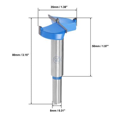 Harfington 2000rpm Carbide Hinge Boring Forstner Drill Bit