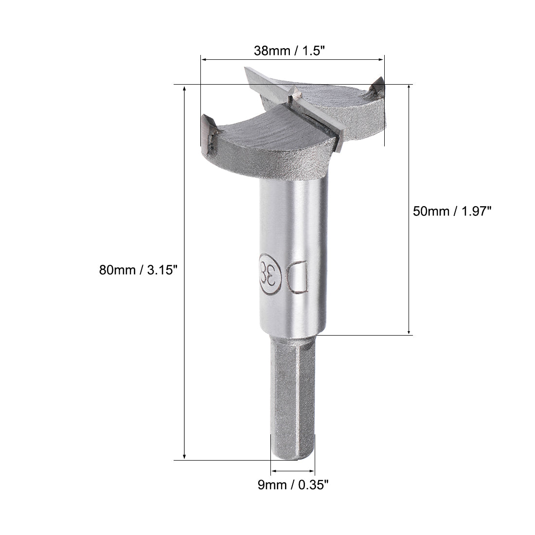 Harfington 7mm Dia Carbon Steel Hinge Boring Forstner Drill Bit