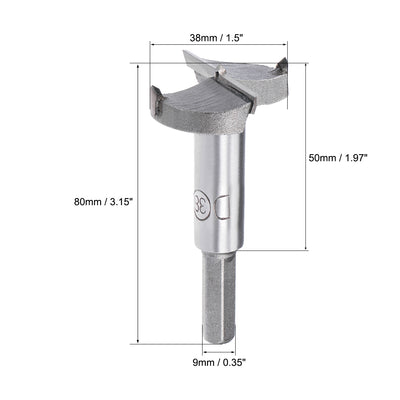 Harfington 7mm Dia Carbon Steel Hinge Boring Forstner Drill Bit