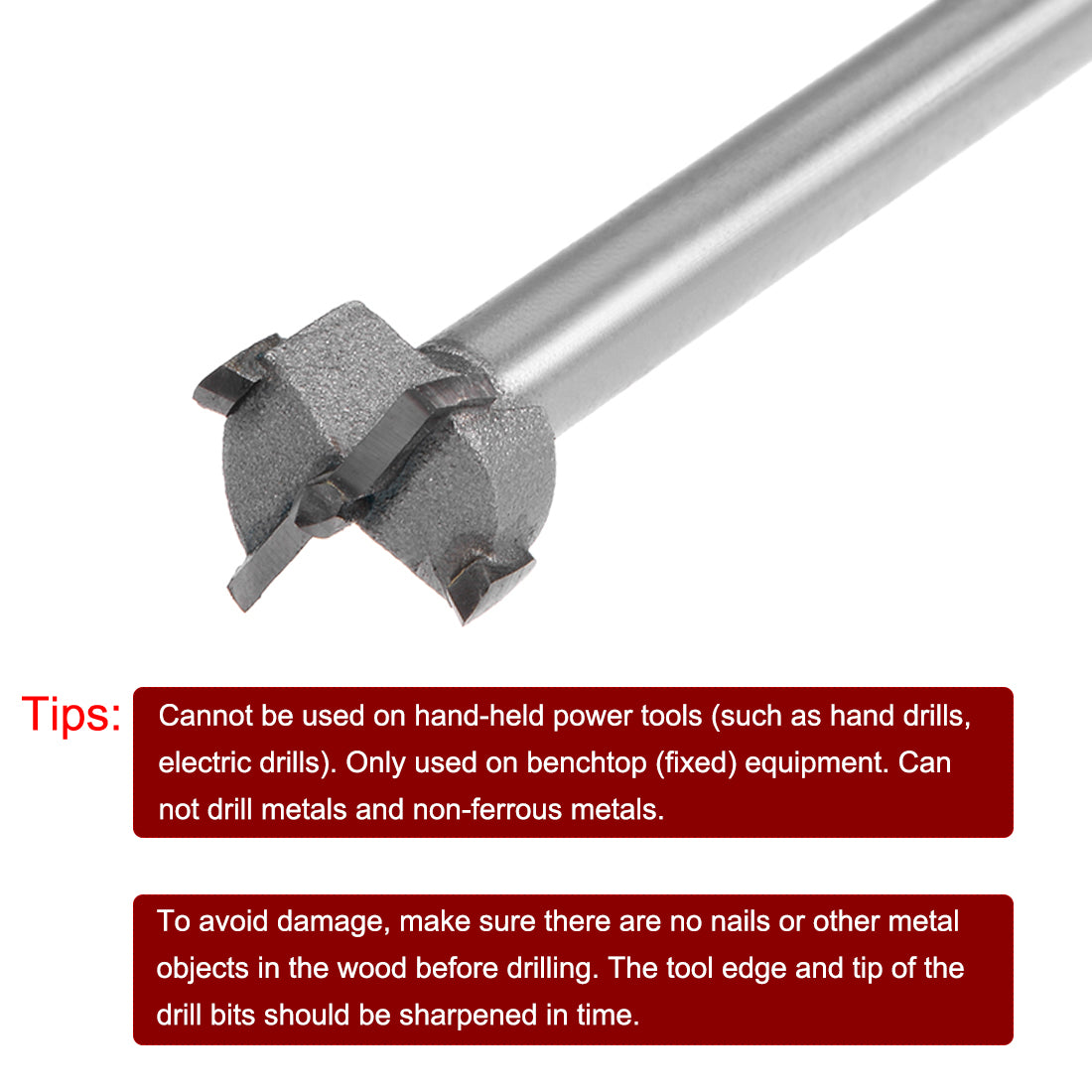 Harfington Carbide Hex Shank Hinge Boring Forstner Drill Bit