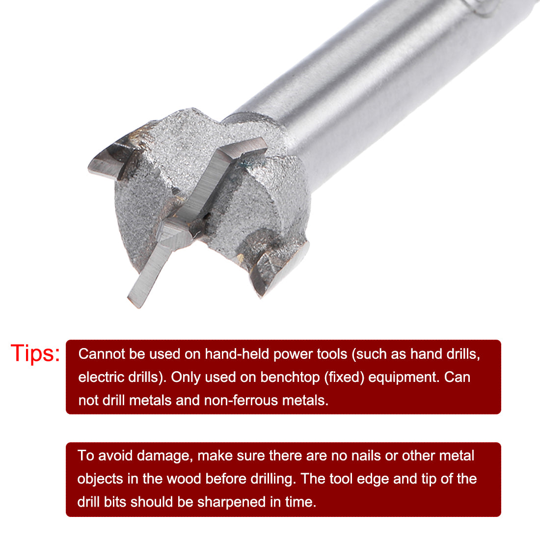 Harfington 7mm Dia Carbon Steel Hinge Boring Forstner Drill Bit