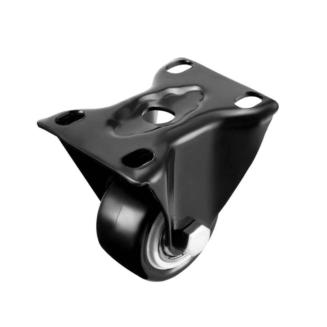 Harfington Fixed Casters 2 Inch PU Top Plate Mounted Rigid Caster Wheels 132lb Capacity Each , 4 Pcs