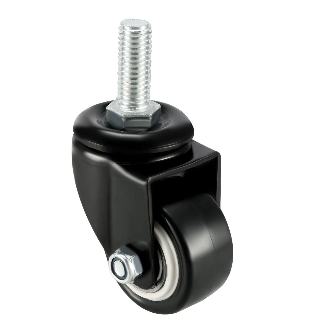 Harfington Swivel Casters 2 Inch PU M10 x 25mm Threaded Stem Swivel Caster Wheels 132lb Capacity Each , 4 Pcs
