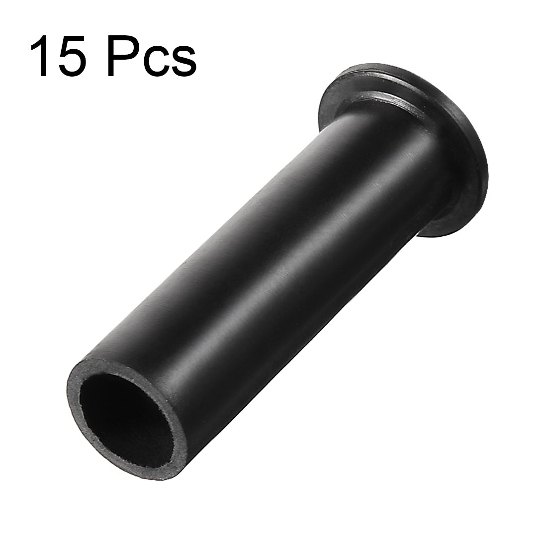 Harfington 15 Pcs PVC Strain Relief Cord Boot Protector Cable Sleeve Hose 49mm Long