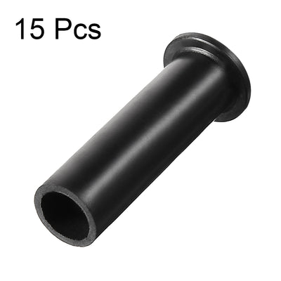 Harfington 15 Pcs PVC Strain Relief Cord Boot Protector Cable Sleeve Hose 49mm Long