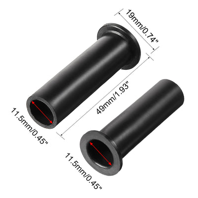 Harfington 15 Pcs PVC Strain Relief Cord Boot Protector Cable Sleeve Hose 49mm Long