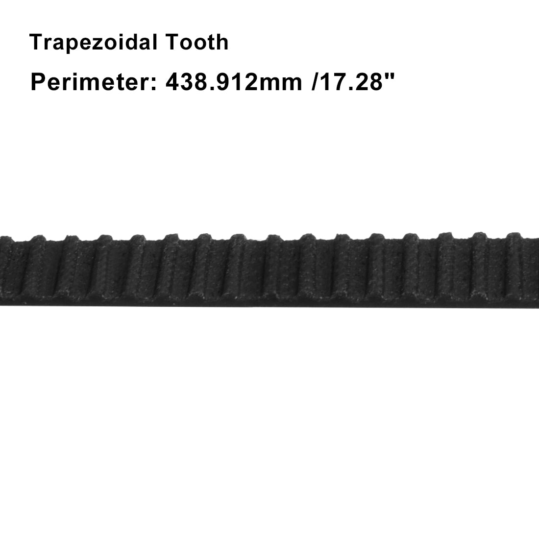 Harfington 173MXL Rubber Timing Belt Synchronous Closed Loop Timing Belt Pulleys 6mm Width