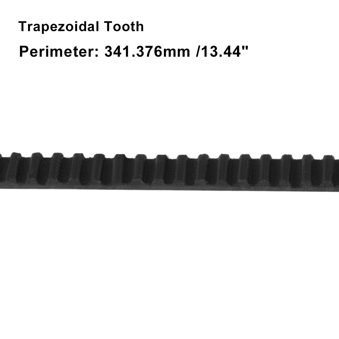 Harfington 134MXL Rubber Timing Belt Synchronous Closed Loop Timing Belt Pulleys 6mm Width