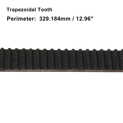 Harfington 130MXL Rubber Timing Belt Synchronous Closed Loop Timing Belt Pulleys 10mm Width