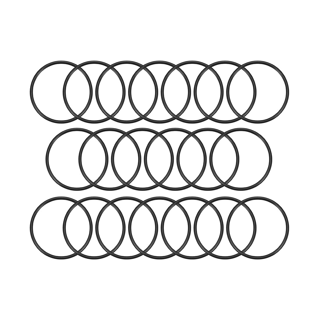 Harfington O-Rings Nitrile Rubber Gasket, Width, 20 pcs