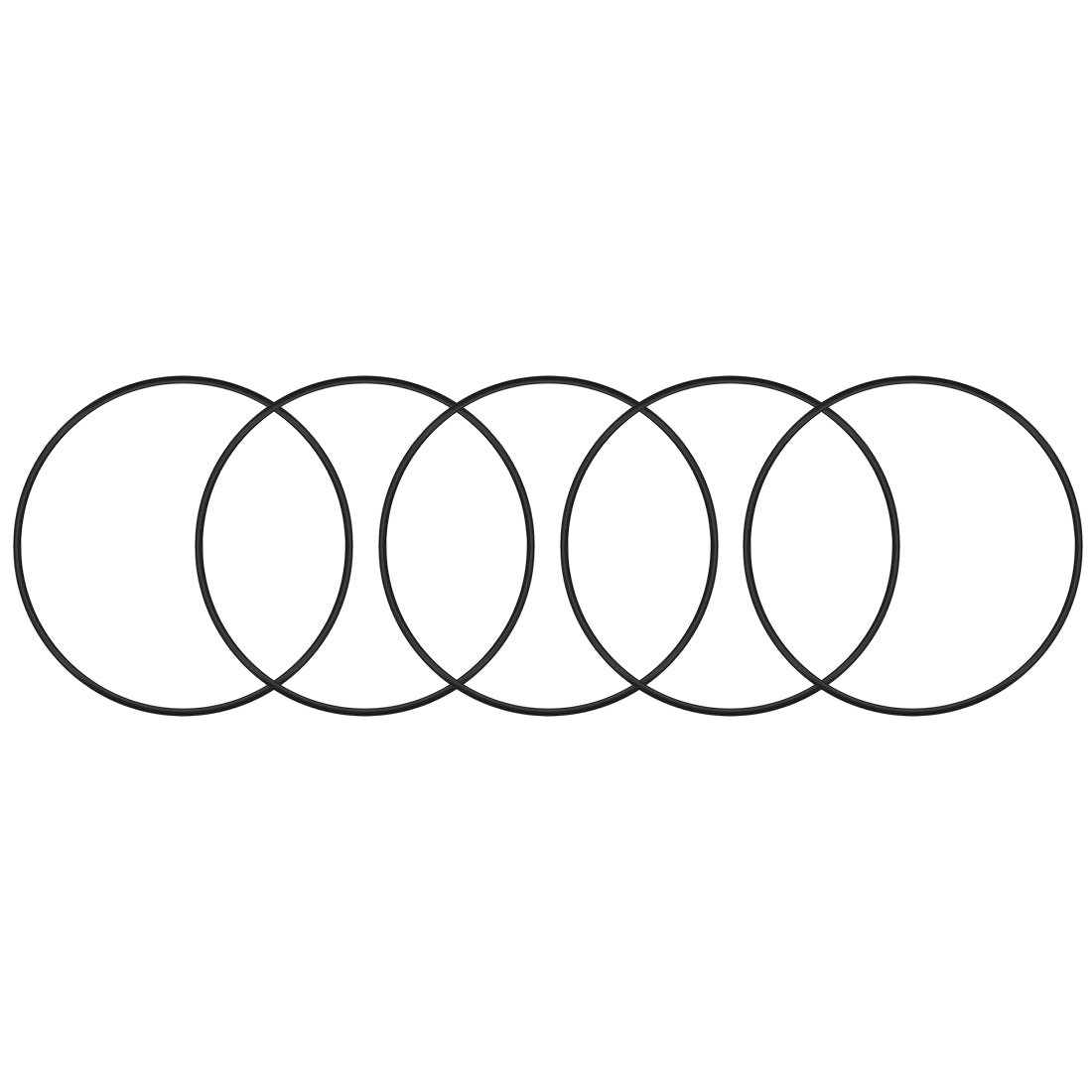 Harfington O-Rings Nitrile Rubber Round Seal Gasket 5 Pieces